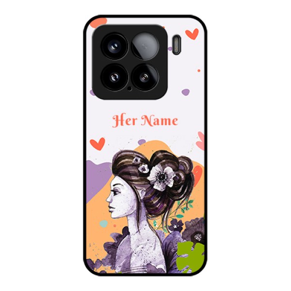 Xiaomi 15 5G Custom Glass Phone Case - Woman And Nature Design