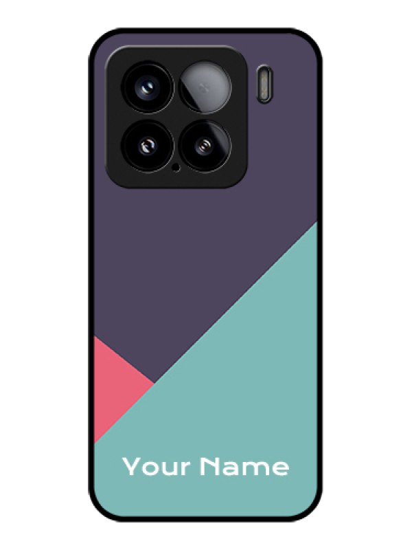 Custom Xiaomi 15 5G Custom Glass Phone Case - Tri Color Abstract Design