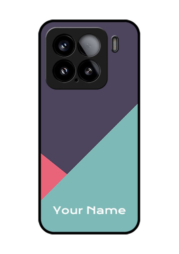 Xiaomi 15 5G Custom Glass Phone Case - Tri Color Abstract Design