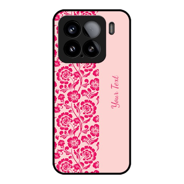 Xiaomi 15 5G Custom Glass Phone Case - Attractive Floral Pattern Design