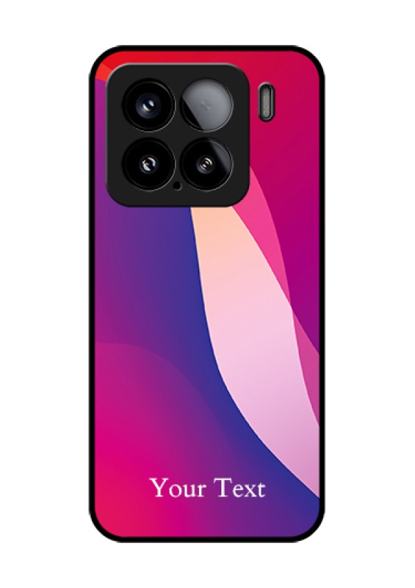 Xiaomi 15 5G Custom Glass Phone Case - Digital Abstract Overlap Design