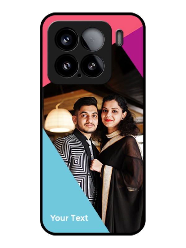 Custom Xiaomi 15 5G Custom Glass Phone Case - Stacked Triple Colour Design