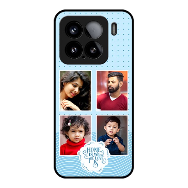 Xiaomi 15 5G Custom Glass Phone Case - Cute Love Quote With 4 Pic Upload Design Xiaomi 15 5G Custom Glass Phone Case - Cute Love Quote With 4 Pic Upload Design