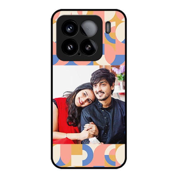 Xiaomi 15 5G Custom Glass Phone Case - Semi - Circle Maze Pattern Design Xiaomi 15 5G Custom Glass Phone Case - Semi - Circle Maze Pattern Design