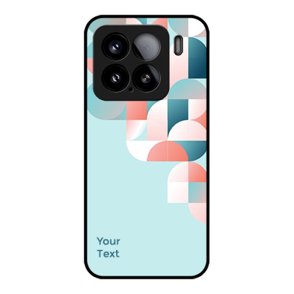 Xiaomi 15 5G Custom Glass Phone Case - Stylish Semi - Circle Pattern Design