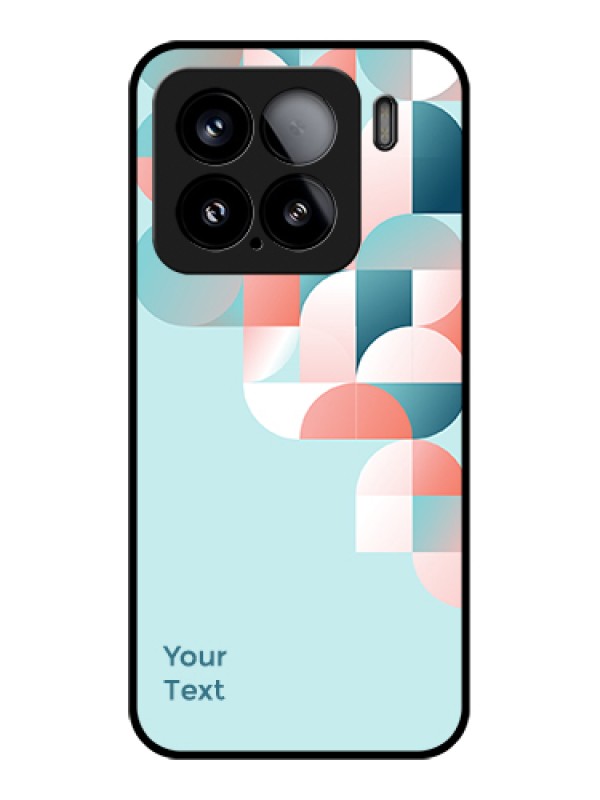 Custom Xiaomi 15 5G Custom Glass Phone Case - Stylish Semi - Circle Pattern Design