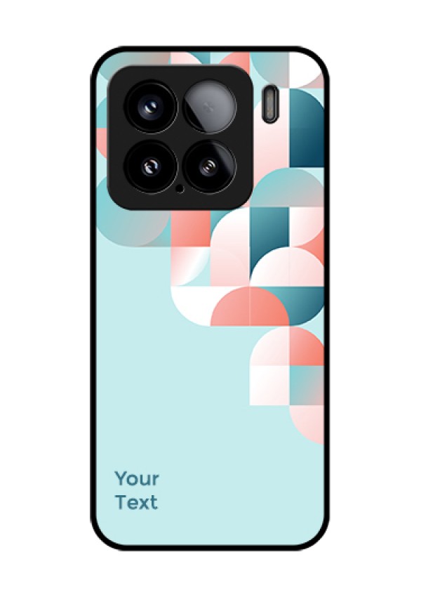 Xiaomi 15 5G Custom Glass Phone Case - Stylish Semi - Circle Pattern Design