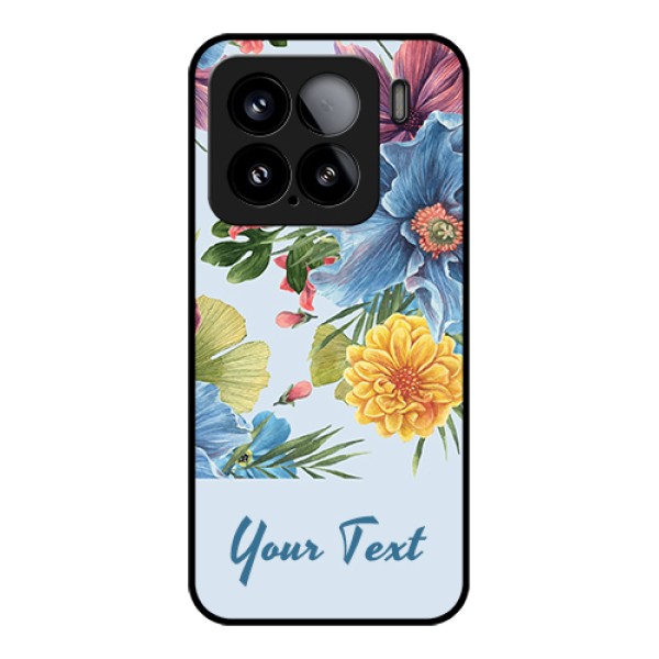 Xiaomi 15 5G Custom Glass Phone Case - Stunning Watercolored Flowers Painting Design Xiaomi 15 5G Custom Glass Phone Case - Stunning Watercolored Flowers Painting Design