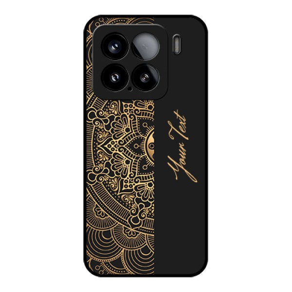 Xiaomi 15 5G Custom Glass Phone Case - Mandala Art With Custom Text Design Xiaomi 15 5G Custom Glass Phone Case - Mandala Art With Custom Text Design