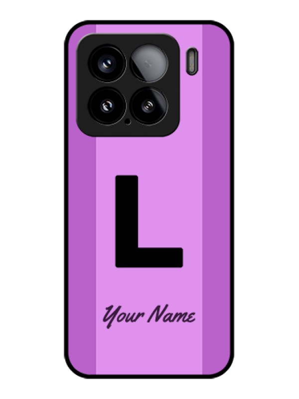 Custom Xiaomi 15 5G Custom Glass Phone Case - Tricolor Custom Text Design