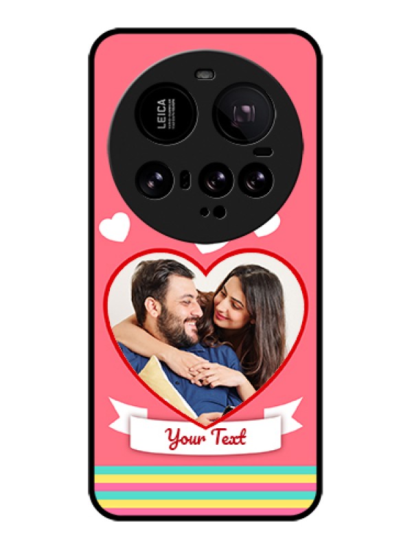 Custom Xiaomi 15 Ultra 5G Custom Glass Phone Case - Love Shapes Doodle Design