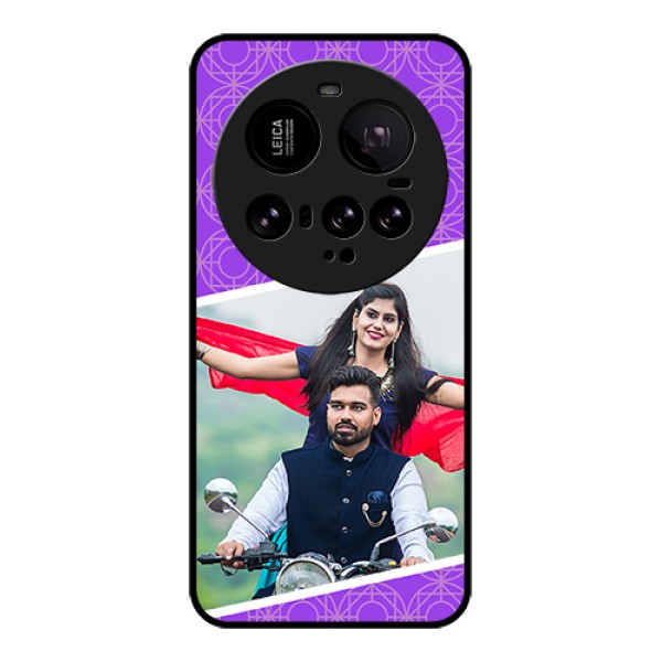 Xiaomi 15 Ultra 5G Custom Glass Phone Case - Violet Color Pattern Design