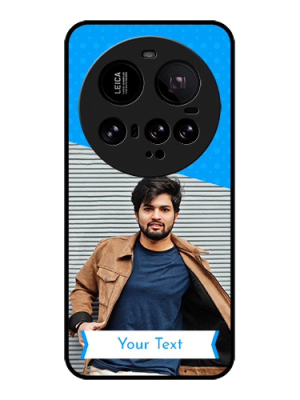 Custom Xiaomi 15 Ultra 5G Custom Glass Phone Case - Simple Blue Color Design