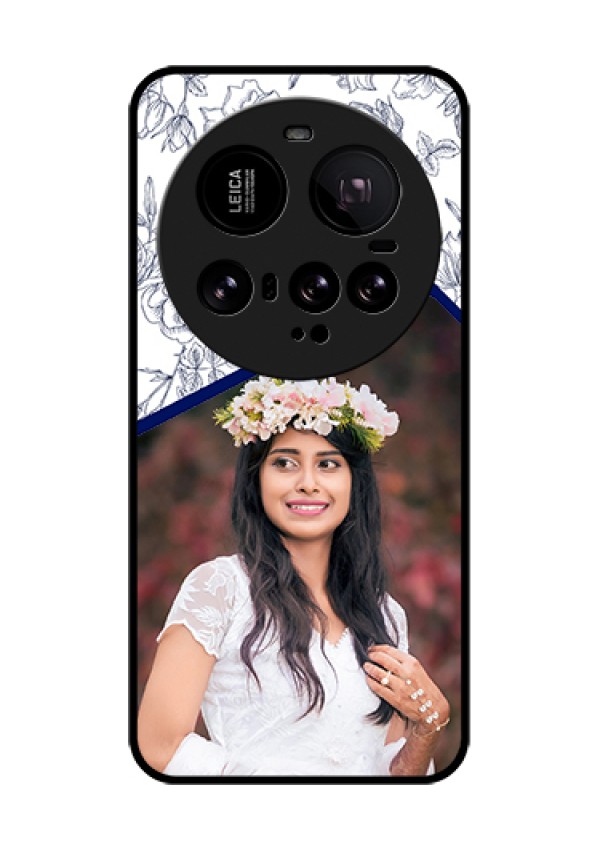 Xiaomi 15 Ultra 5G Custom Glass Phone Case - Classy Floral Design