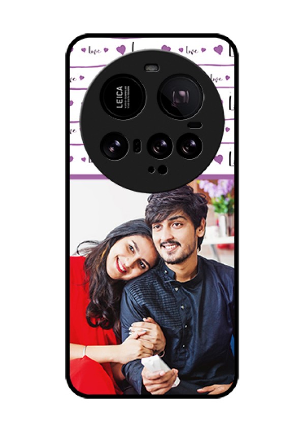 Xiaomi 15 Ultra 5G Custom Glass Phone Case - Couples Heart Design