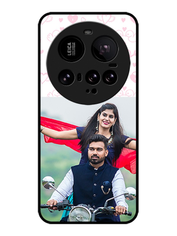 Custom Xiaomi 15 Ultra 5G Custom Glass Phone Case - Pink Flying Heart Design