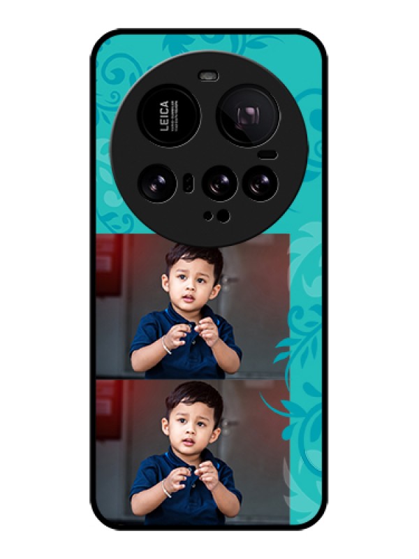 Custom Xiaomi 15 Ultra 5G Custom Glass Phone Case - With Photo And Green Floral Design