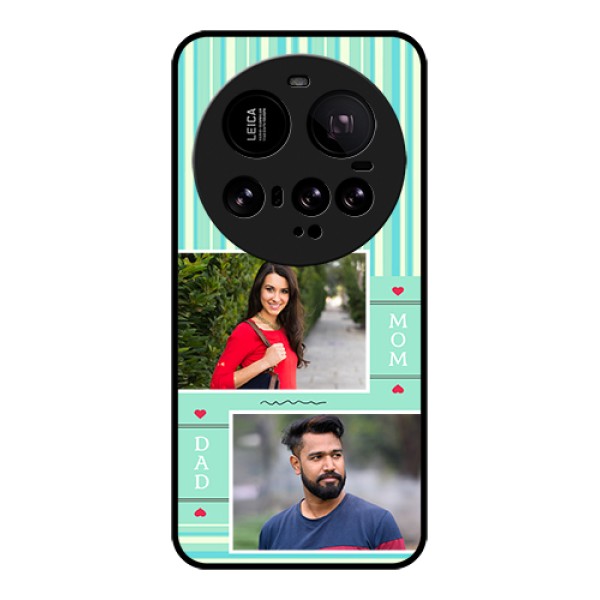 Xiaomi 15 Ultra 5G Custom Glass Phone Case - Mom & Dad Pic Design