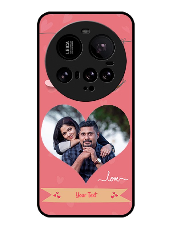 Custom Xiaomi 15 Ultra 5G Custom Glass Phone Case - Peach Color Love Design