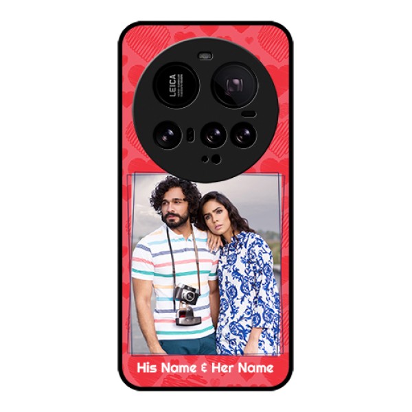 Xiaomi 15 Ultra 5G Custom Glass Phone Case - With Red Heart Symbols Design Xiaomi 15 Ultra 5G Custom Glass Phone Case - With Red Heart Symbols Design