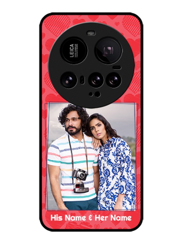 Custom Xiaomi 15 Ultra 5G Custom Glass Phone Case - With Red Heart Symbols Design