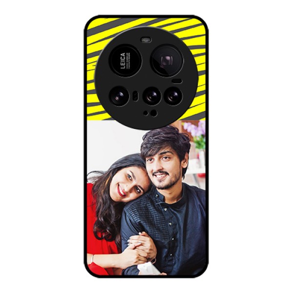 Xiaomi 15 Ultra 5G Custom Glass Phone Case - Yellow Abstract Design