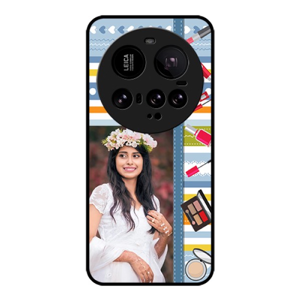 Xiaomi 15 Ultra 5G Custom Glass Phone Case - Makeup Icons Design