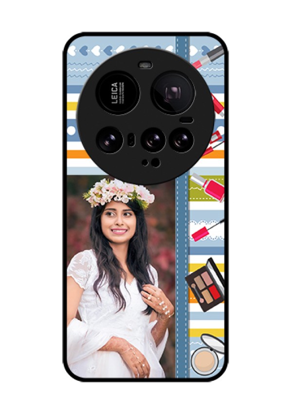 Xiaomi 15 Ultra 5G Custom Glass Phone Case - Makeup Icons Design