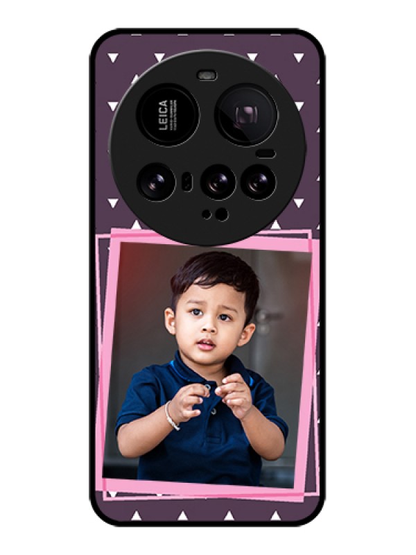 Custom Xiaomi 15 Ultra 5G Custom Glass Phone Case - Triangle Pattern Dotted Design