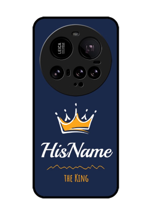 Xiaomi 15 Ultra 5G Custom Glass Phone Case - King With Name Design
