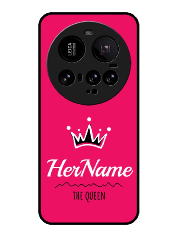 Custom Xiaomi 15 Ultra 5G Custom Glass Phone Case - Queen With Name Design