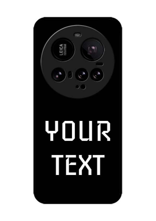 Xiaomi 15 Ultra 5G Custom Glass Phone Case - Your Name Design