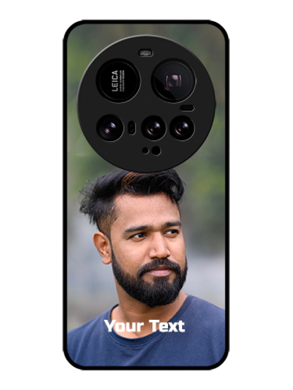 Custom Xiaomi 15 Ultra 5G Custom Glass Phone Case - Photo With Text Design