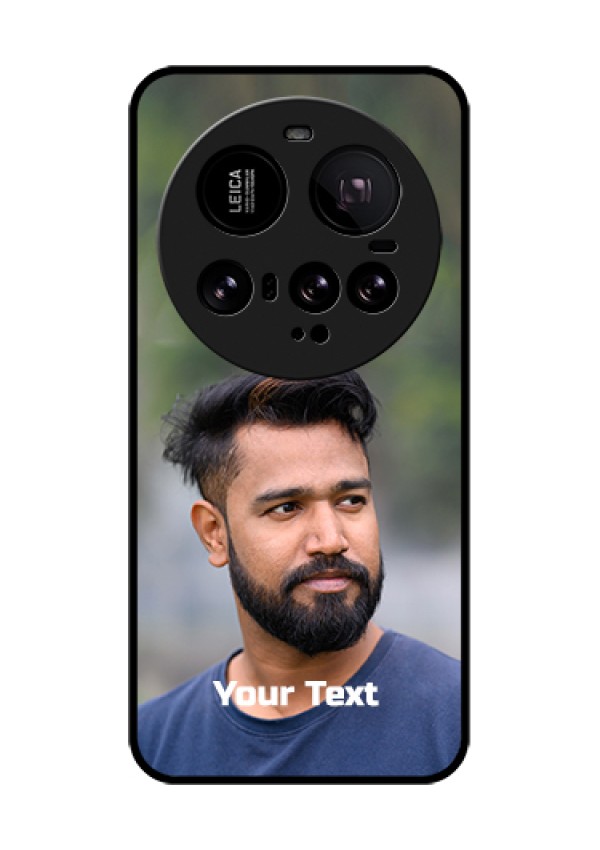 Xiaomi 15 Ultra 5G Custom Glass Phone Case - Photo With Text Design