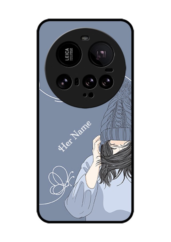 Xiaomi 15 Ultra 5G Custom Glass Phone Case - Girl In Winter Outfit Design