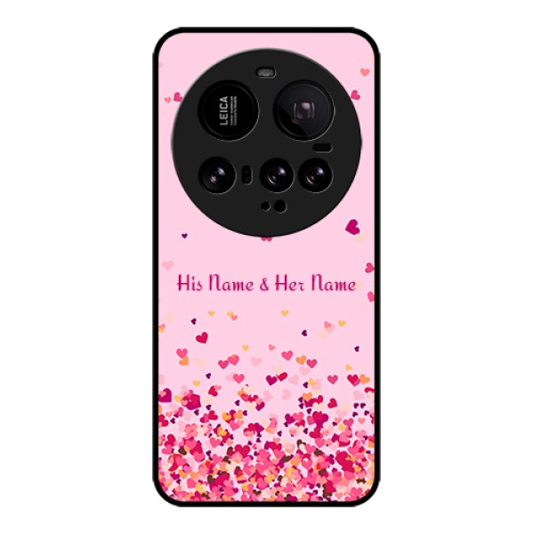 Xiaomi 15 Ultra 5G Custom Glass Phone Case - Floating Hearts Design
