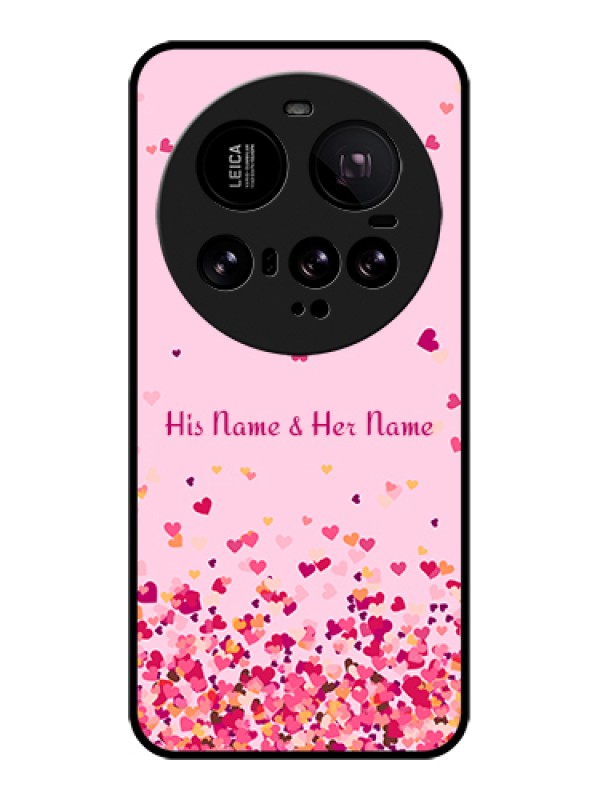 Custom Xiaomi 15 Ultra 5G Custom Glass Phone Case - Floating Hearts Design