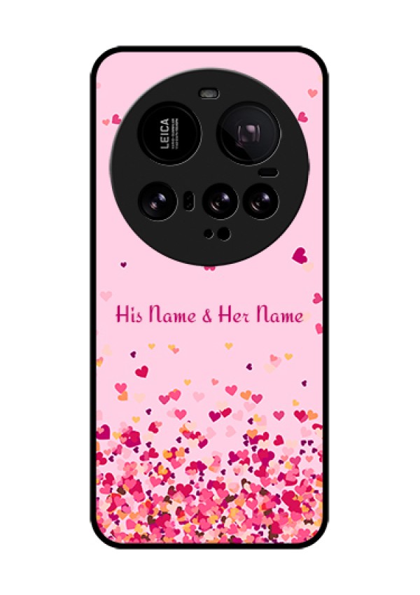 Xiaomi 15 Ultra 5G Custom Glass Phone Case - Floating Hearts Design