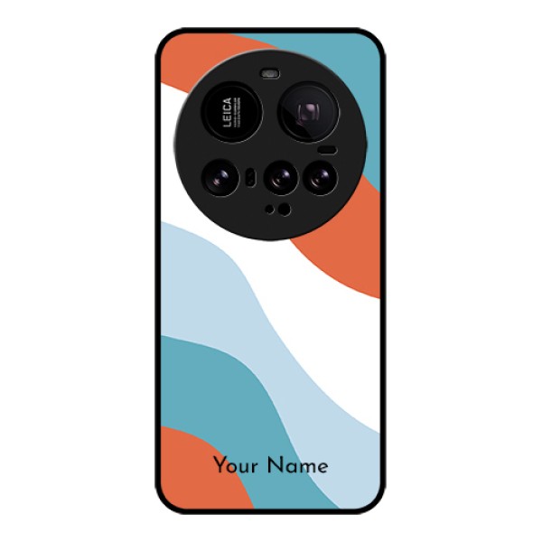 Xiaomi 15 Ultra 5G Custom Glass Phone Case - Coloured Waves Design Xiaomi 15 Ultra 5G Custom Glass Phone Case - Coloured Waves Design
