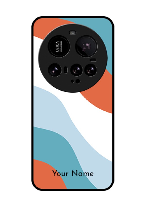 Xiaomi 15 Ultra 5G Custom Glass Phone Case - Coloured Waves Design