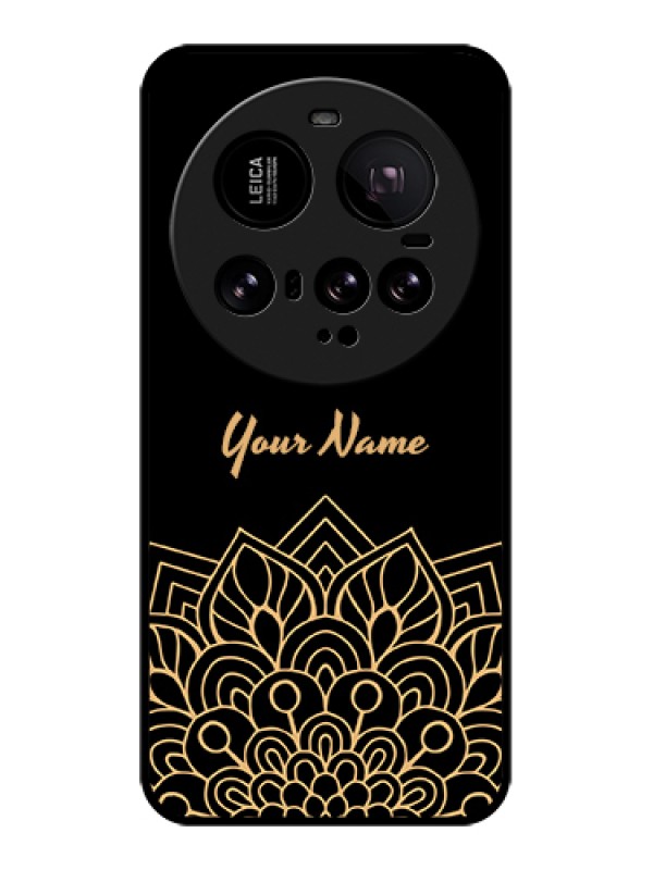 Custom Xiaomi 15 Ultra 5G Custom Glass Phone Case - Golden Mandala Design