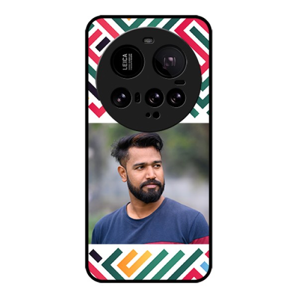 Xiaomi 15 Ultra 5G Custom Glass Phone Case - Colorful Maze Pattern Design