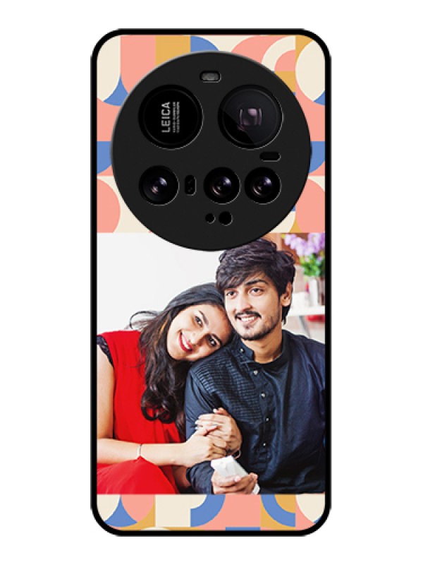 Custom Xiaomi 15 Ultra 5G Custom Glass Phone Case - Semi - Circle Maze Pattern Design