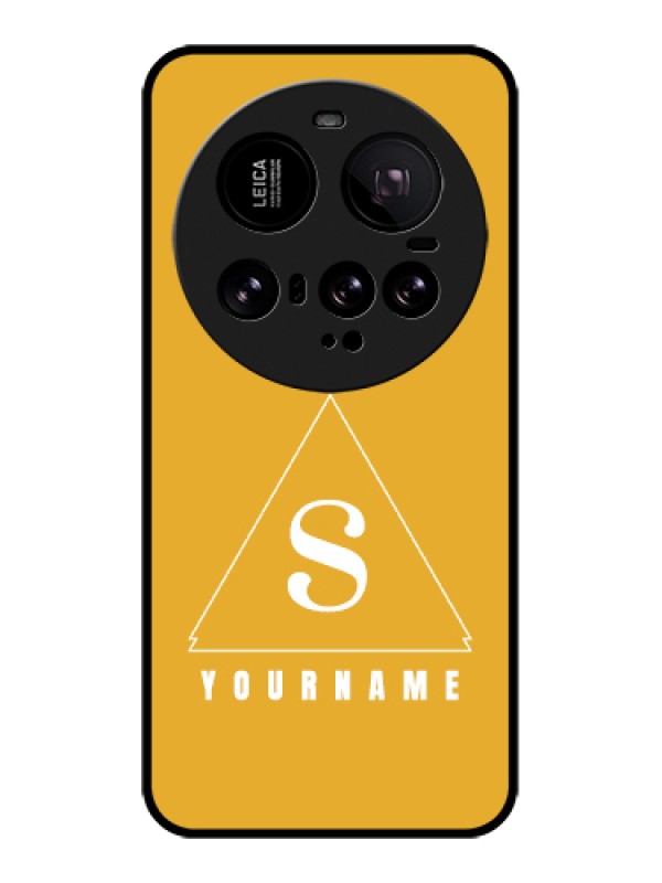 Custom Xiaomi 15 Ultra 5G Custom Glass Phone Case - Simple Triangle Design