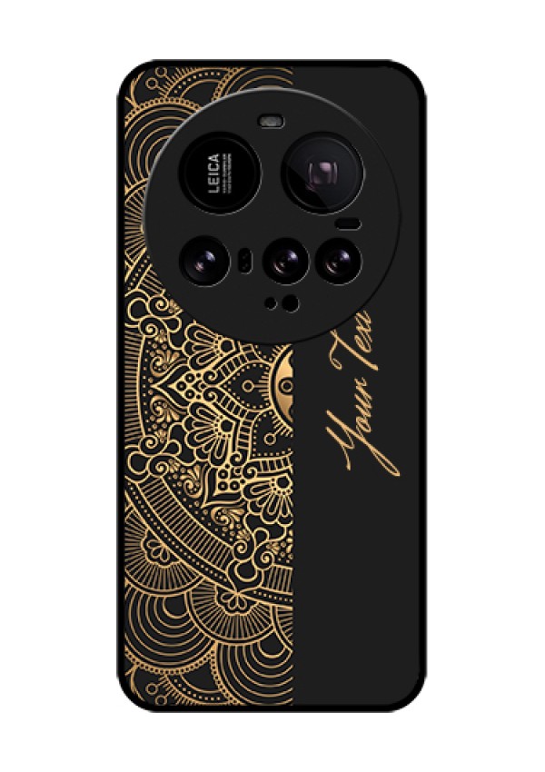 Xiaomi 15 Ultra 5G Custom Glass Phone Case - Mandala Art With Custom Text Design