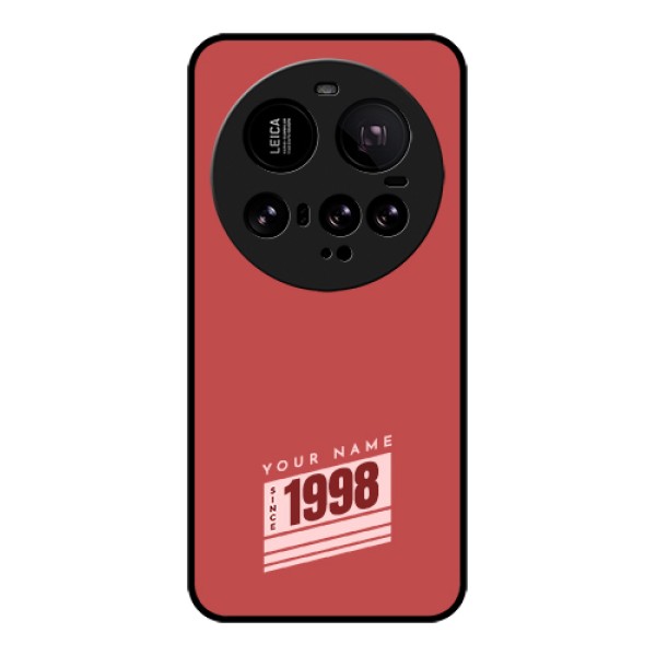 Xiaomi 15 Ultra 5G Custom Glass Phone Case - Red Custom Year Of Birth Design Xiaomi 15 Ultra 5G Custom Glass Phone Case - Red Custom Year Of Birth Design