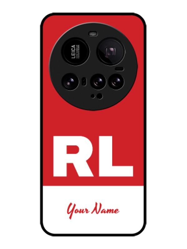 Custom Xiaomi 15 Ultra 5G Custom Glass Phone Case - Dual Tone Custom Text Design