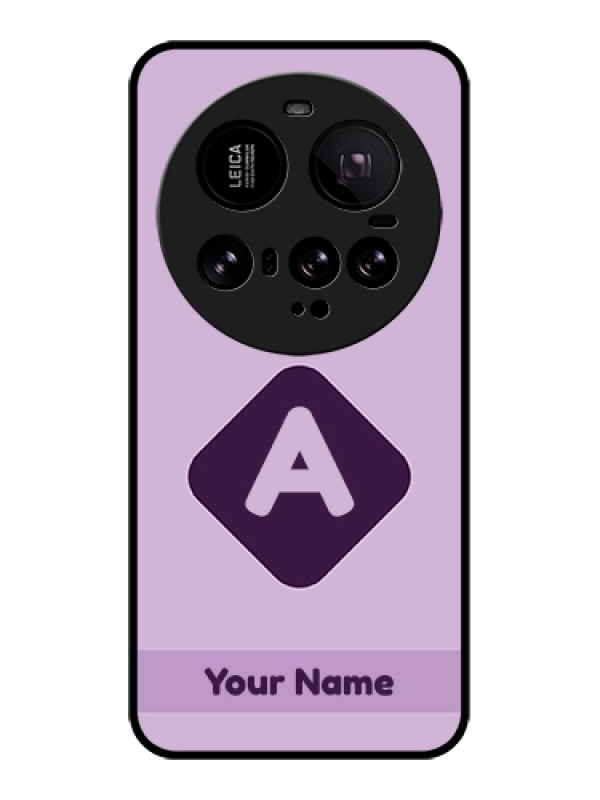 Custom Xiaomi 15 Ultra 5G Custom Glass Phone Case - Custom Letter In Curved Badge Design