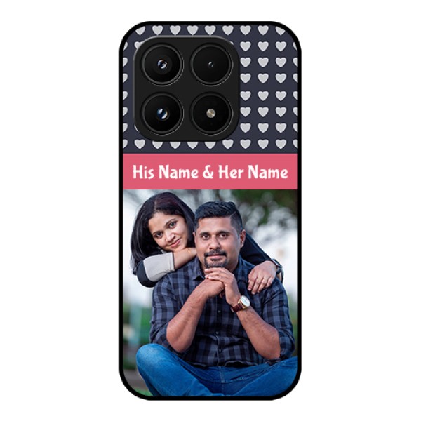 Xiaomi 17 5G Custom Glass Phone Case - Love Symbols Design Xiaomi 17 5G Custom Glass Phone Case - Love Symbols Design