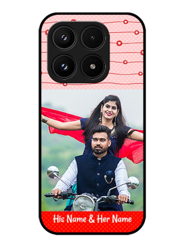 Custom Xiaomi 17 5G Custom Glass Phone Case - Red Pattern Case Design